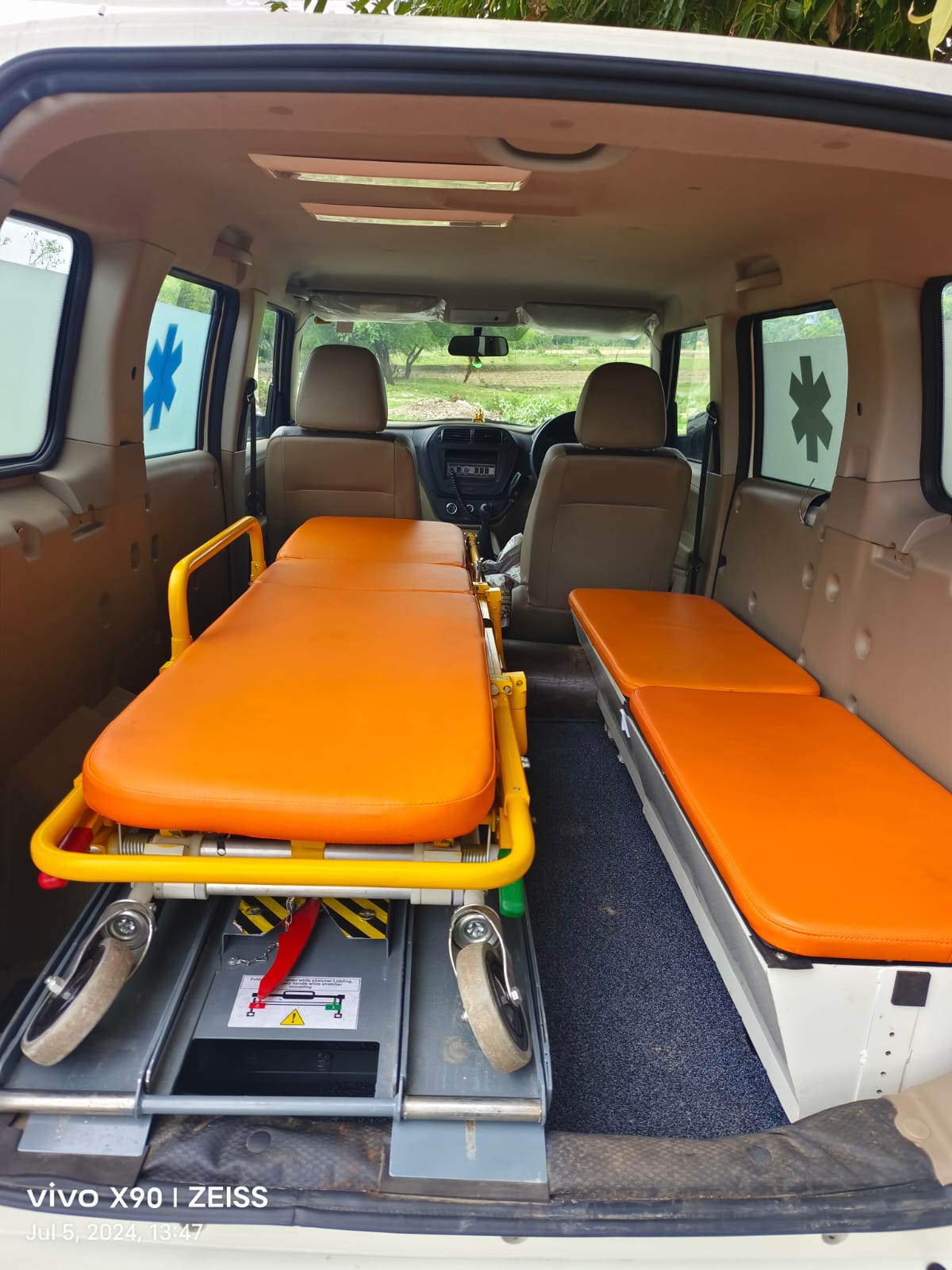 Abhishek Ambulances Service ambulance exterior view