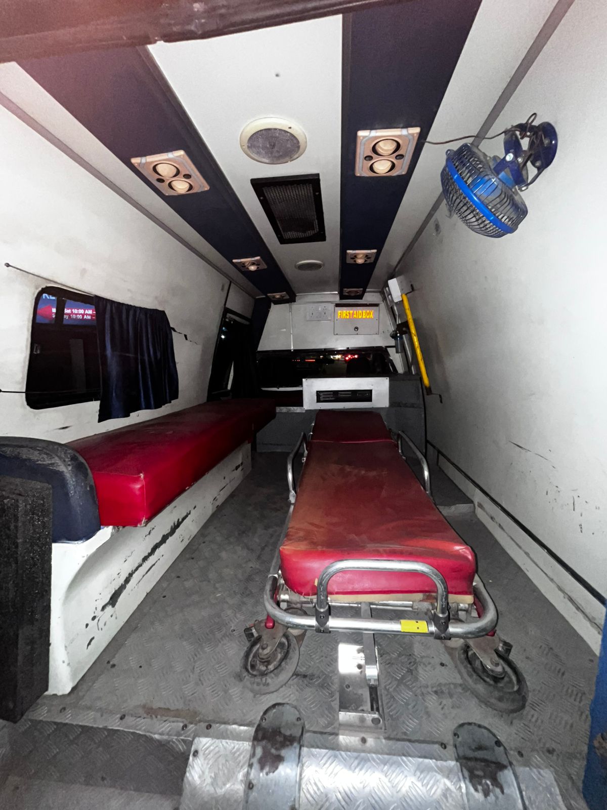 Shri Shyam Ambulance vehicle ready for emergency dispatch