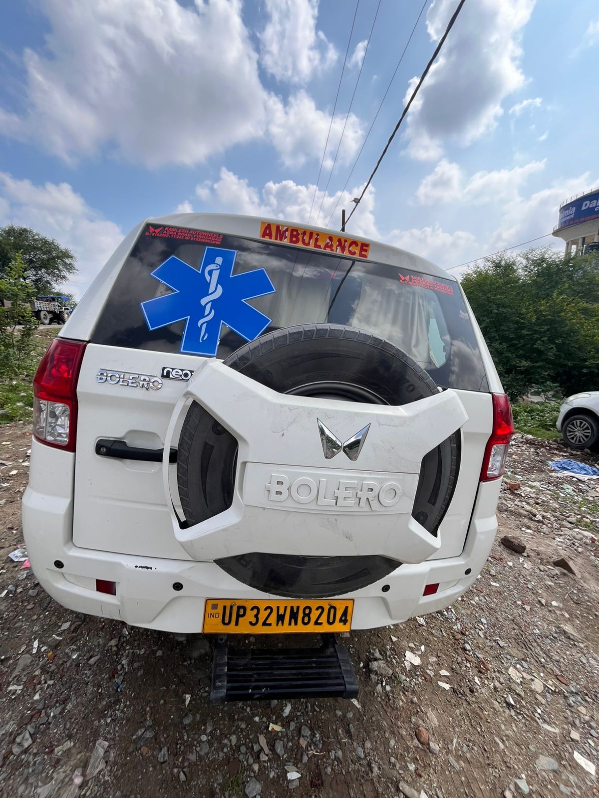 ICU equipped ambulance vehicle